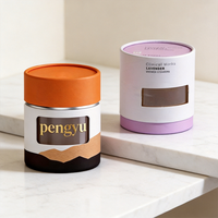 Emballages de luxe pour soins de la peau, tubes en papier kraft avec fenêtre en PVC, impression de logo sur mesure, estampage à chaud, crème solaire, lotion