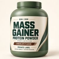 OEM Mass Gainer Poudre 500g Vanille Riche en Protéines Prise de Poids Soutien Croissance Musculaire Marque Privée
