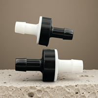Raccord rapide à barbillon pour tuyau BRT Acetal 1/4'' 3/8'' ID, connecteur CPC à pousser, valve anti-retour en acier inoxydable 316