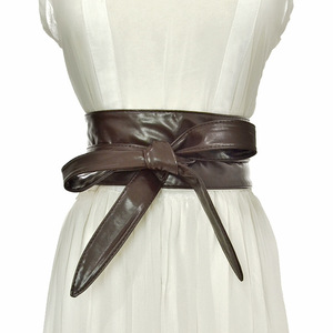 Ceintures <span class=keywords><strong>pour</strong></span> femmes en cuir souple avec un large nœud papillon Ceintures <span class=keywords><strong>pour</strong></span> dames Grace <span class=keywords><strong>Ceinture</strong></span> Style <span class=keywords><strong>pour</strong></span> <span class=keywords><strong>robe</strong></span> - Product Image 3