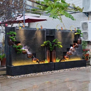 Waterpartij Binnenplaats Decor Milieuvriendelijke Hars Rotstuin Fontein - Product Image 2
