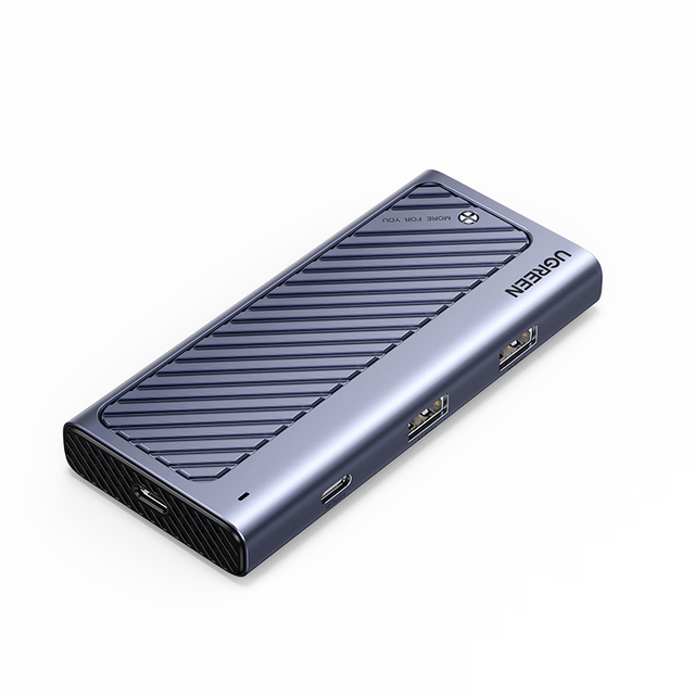 UGREEN 10Gbps M.2 NVMe Enclosure , Anti-Drop SSD Enclosure for MacBook, Aluminum M.2 Enclosure Support M.2 NVMe/SATA SSD