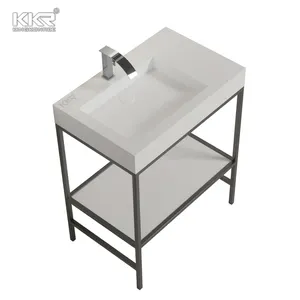 Floor Mounted Italian Modern Marble Basin Mould Pedestal Wash Basin Bathroom With Stand
