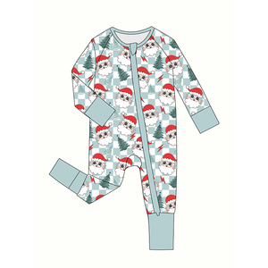 <span class=keywords><strong>Pijama</strong></span> de bambú con cremallera <span class=keywords><strong>para</strong></span> bebé recién nacido, pelele de Navidad, ropa de bebé - Product Image 4