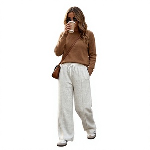 Wholesale Oversized Baggy Fleece <b>Trousers</b> Unisex Winter Sweatpants Loose Fit Casual Jogger Pants - Product Image 1