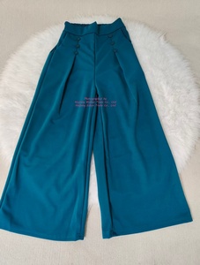 <span class=keywords><strong>Pantaloni</strong></span> Eleganti da Ufficio Primaverili ed Estivi, Vintage a Vita Alta con Tasche, <span class=keywords><strong>Taglie</strong></span> <span class=keywords><strong>Forti</strong></span>, Casual a Gamba Larga - Product Image 6