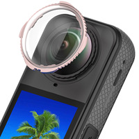 Insta360X5 Filtre de film trempé de protection Dureté 9H Verre optique X4 Lentille Shell Shadow Stone Meilleure protection du téléphone portable