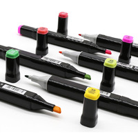 Fournitures scolaires, marqueurs d'art à double pointe pour enfants, 8 couleurs non toxiques, marqueurs permanents à base d'alcool, ensemble de marqueurs de graffiti