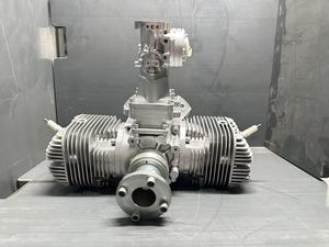 Vliegtuigmotoren 350cc Uav <span class=keywords><strong>Motor</strong></span> Luchtgekoelde Drone Benzinemotor Motorvleugel Tweecilinder 2-takt Parachute <span class=keywords><strong>Motor</strong></span> - Product Image 4