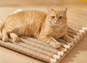 Alfombra rascadora de sisal para gatos, plegable, antiarañazos, para afilar las garras, alfombra para el suelo del hogar. - Product Image 5
