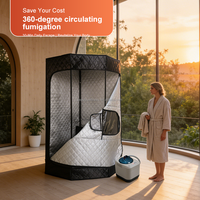 Tente de sauna facile à assembler Btws, sauna humide à vapeur de 3 L pour une installation rapide de spa à domicile