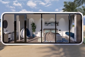 Nhà cung cấp nhà máy mới thương hiệu 2024 sang trọng điện thoại di động mini viên nang táo cabin nhà với prefab 40ft 3 phòng ngủ bán buôn tùy chỉnh. - Product Image 2