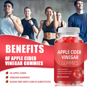 OEM 공장 애플 사이다 식초 구미 캔디 체중 조절 프라이빗 라벨 무설탕 ACV 구미 - Product Image 6