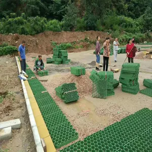 HDPE cỏ cỏ lưới nhựa xe đường lái xe cỏ mở gia cố trồng cỏ lát lưới