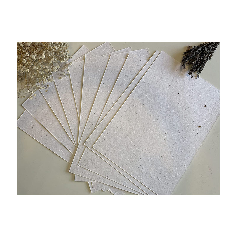 Индивидуальная А4 А5 травяная бумага/карточка-Экологически чистая бумага для домашнего рукоделия с семенами диких цветов