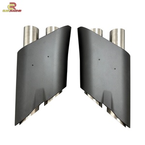 Tuyau d'échappement 700 Upgrade R Style en carbone sec, embout d'échappement en fibre de carbone mate pour Mercedes Benz W464 G63 2019-2024 - Product Image 1
