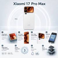 Xiaomi 17 Pro Max 2026, tout neuf, original, 6,9 pouces + 2,9 pouces, double écran arrière, appareil photo Leica, haut de gamme, téléphone Android MI, beauté