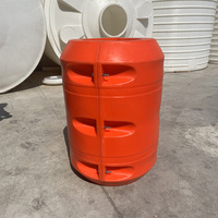 Flotteurs en plastique PE d'occasion de haute qualité pour pontons et conduites, utilisés dans les pipelines combinés