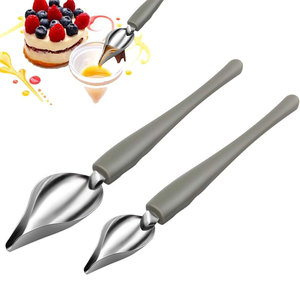 Set di Cucchiai Professionali di Precisione per Decorazione Culinaria in Acciaio Inox, Cucchiai da Chef per Decorazione, Cucchiai Filtranti per Cioccolato - Product Image 2