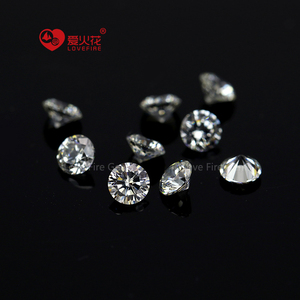 Giá sỉ trực tiếp từ nhà máy, đá zircon <span class=keywords><strong>cubic</strong></span> tổng hợp, cắt tròn sáng, cấp 5A, màu trắng G, dạng rời - Product Image 2