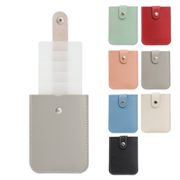 Porte-cartes d'identité et bancaires en cuir PU avec fermeture éclair, épaisseur 40 mm, anti-démagnétisation, pour passeport, 6 emplacements pour cartes