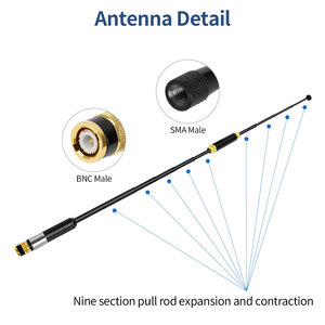 Antena telescópica de largo alcance de 144/430MHz, antena de radio bidireccional Flexible de doble banda para Radio VHF UHF - Product Image 4