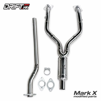 Nouveau système d'échappement Catback pour Mark X GRX Série 2.5L 3.5L V6, pièces de tuning en acier inoxydable haute performance, garantie 1 an