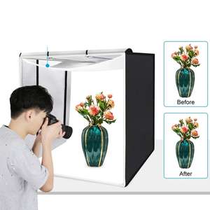 PULUZ Boîte à lumière pliable 80 cm, boîte <span class=keywords><strong>photo</strong></span> de studio, boîtes de photographie, éclairage <span class=keywords><strong>photo</strong></span> LED, studio de prise de vue, tente de studio, boîte à lumière douce 5080 - Product Image 3