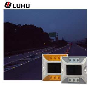 लुहू सबसे अच्छी गुणवत्ता वाली बिल्ली आंख चिंतनशील सड़क पर हल्की उच्च दृश्यता सफेद/पीले 20 टन लोड असर यातायात चेतावनी - Product Image 3