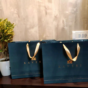 Luxury Matte Paper <b>Gift</b> <b>Bags</b> Wholesale Custom Logo Shopping <b>Bags</b> with Ribbon Handles for Apparel Jewelry and Premium Packaging - Product Image 1