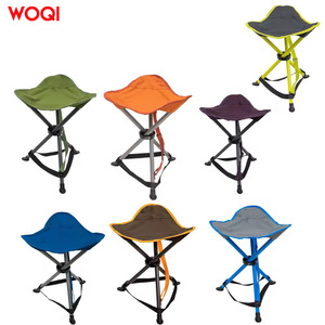 เก้าอี้แคมป์ปิ้งพับได้ Woqi น้ำหนักเบา ทำจากอลูมิเนียม ขาตั้ง 3 ขา ขนาดเล็ก สำหรับใช้ในสวน - Product Image 1