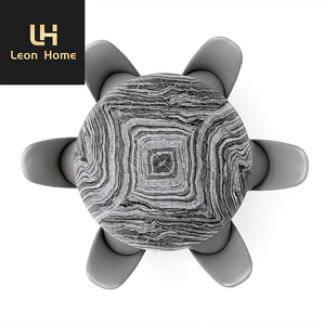 Juego de mesas y sillas de comedor redondas para restaurante italiano de hotel de lujo, mesa de comedor superior de mármol con <span class=keywords><strong>Lazy</strong></span> <span class=keywords><strong>Susan</strong></span> - Product Image 2