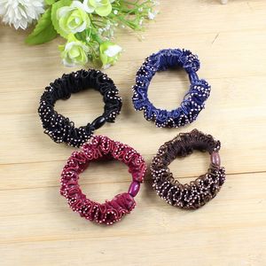 Korean Style Hair Tie With <b>Lace</b> Trim High <b>Elasticity</b> For Women Casual Ponytail Hair Band Random Mix And Match - Product Image 1