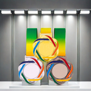 Logotipo personalizado Medallas <span class=keywords><strong>De</strong></span> Futbol Taekwondo Run Baloncesto Karate Judo Fútbol Bronce Aleación <span class=keywords><strong>de</strong></span> <span class=keywords><strong>zinc</strong></span> Metal Oro Cinta Deporte Medalla en blanco - Product Image 5