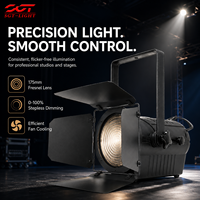 Projecteur LED Fresnel 200W pour Studio de Théâtre, Leko à gradation progressive 0~100%, DMX512, éclairage de scène pour Auditorium, Église, Mariage, Événement