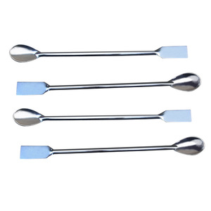 Cucchiaio da Laboratorio in Acciaio Inox, Spatola <span class=keywords><strong>a</strong></span> Doppia Estremità per Campionamento e Miscelazione di Reagenti Chimici - Product Image 5