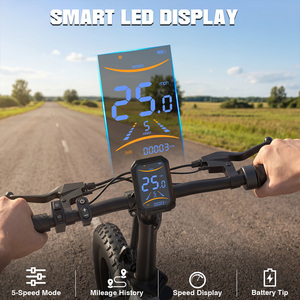 Vélo électrique haut de gamme 48V 720W pliable avec pneus larges de 20 pouces, cadre en alliage d'aluminium durable, freins à disque doubles, longue autonomie, vélo électrique pour trajets quotidiens - Product Image 6