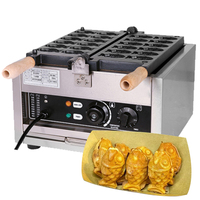 Moules multiples en stock Gaufrier en forme de poisson faisant la machine Taiyaki Moules multiples