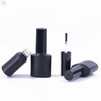 Botol Kosong Gel Kuku Hitam Mini 7ml 9ml Laris Manis dengan Kuas dan Tutup, Supplier Oem Odm, Pabrik Wadah Seni, Grosir