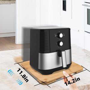 Accessoires de cuisine Glisseurs d'appareils en bois de bambou pour la cuisine Petits appareils électroménagers <span class=keywords><strong>sous</strong></span> l'armoire <span class=keywords><strong>Plateau</strong></span> coulissant pour le comptoir - Product Image 4