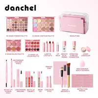 Kit de maquillage tout-en-un Danchel pour débutants, ensemble cosmétique, fard à paupières, blush, rouge à lèvres, eye-liner, mascara, kit de beauté de voyage, vente en gros OEM