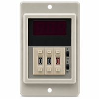 Minuteur numérique 3 chiffres ASY-3SM 220V AC 5A 50/60Hz 8 broches à montage sur panneau, contrôleur de temporisation pour automatisation industrielle de four