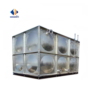 Réservoir d'eau rectangulaire en acier inoxydable 304 fabriqué en usine, soudé et assemblé, d'une capacité de 10 000 <span class=keywords><strong>litres</strong></span>. - Product Image 3