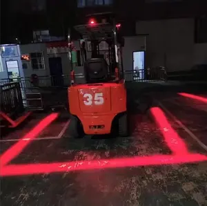 30W Forklift LED Safety Warning Light Blue Red Straight Line Area Light Danger Zone Width Lamp Reversing Limit Signal Light