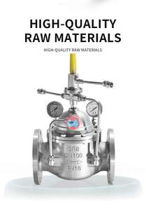 Vanne de décharge de pression 500X, vanne de décharge de pression en acier inoxydable PN16, vanne de régulation et de maintien de pression - Product Image 4