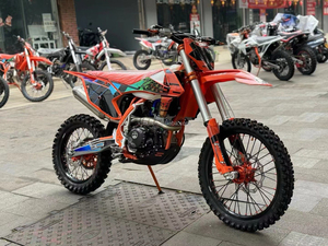 Moto tout-terrain version forêt avec phares 300cc, modèle de course sur piste forestière rehaussé - Product Image 3