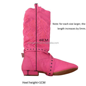 <span class=keywords><strong>Haute</strong></span> qualité broderie femmes <span class=keywords><strong>Beige</strong></span> noir couleur ligne chaussures de danse bottes longues bottes pour la danse - Product Image 6