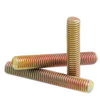 M6 M8 Galvanized Yellow Zinc Steel Furniture Connector Threaded Rods Full Thread Stud Bolt Stud Bolts and Nuts