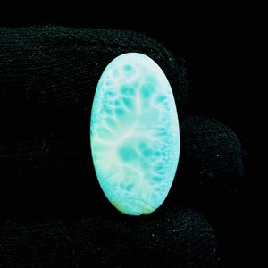 Larimar ธรรมชาติ 100% พลอย Larimar ที่ไม่ซ้ําใครและน่าทึ่งสําหรับเครื่องประดับทําหินทรงกลม Larimar พลอยหลวมขายจํานวนมาก - Product Image 4