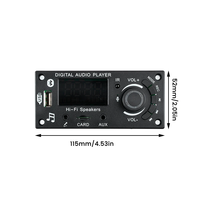 Amplifier Audio papan dekoder MP3, papan dekoder MP3 2*50W 100W untuk mobil FM Radio Player USB kartu TF panggilan Mic Switch Audio 20 jam